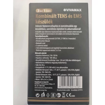 Kombinált TENS és EMS készülék
