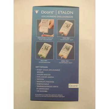 DCont Etalon vércukorszintmérő készülék