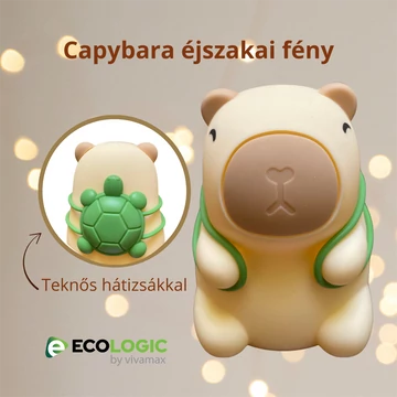 Capybara éjszakai fény gyerekszobába