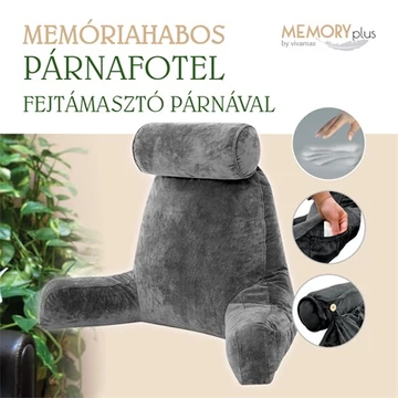 Memóriahabos párnafotel fejtámasztó párnával