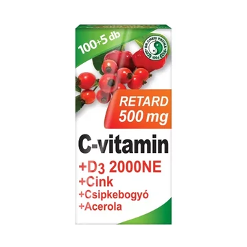 Dr. Chen C-vitamin 500mg+D3+Cink+Csipkebogyó+Acerola