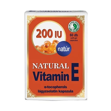 Natúr E-vitamin 200 IU lágyzselatin kapszula Dr. Chen