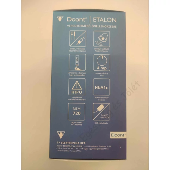 DCont Etalon vércukorszintmérő készülék