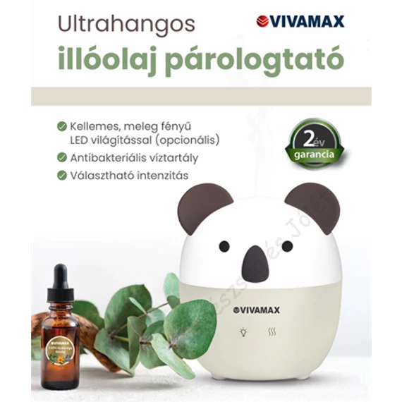 Ultrahangos illóolaj párologtató (Koala)