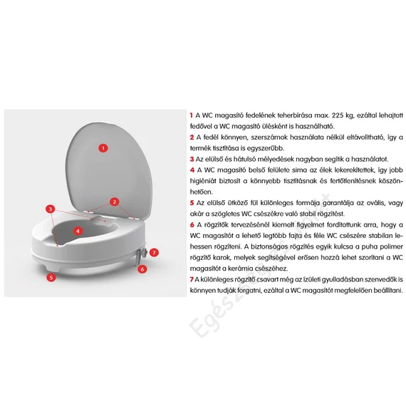 WC magasító Meyra Easy-Clip