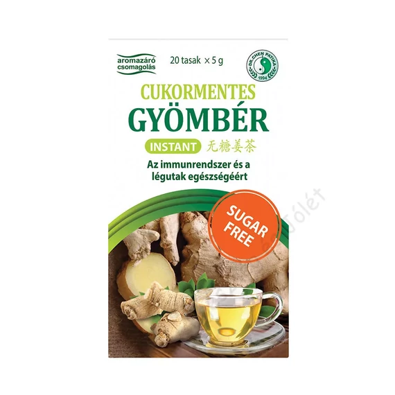 Instant, cukormentes gyömbér tea Dr. Chen